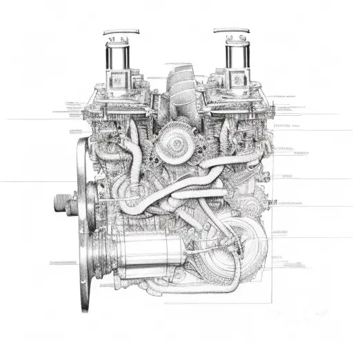 Intricate Wiring Diagram Of A Car Engine