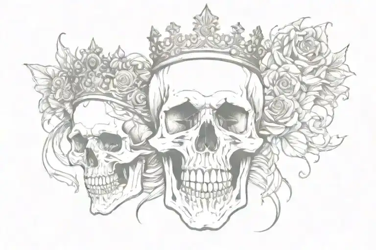 Skull Kind And Queen