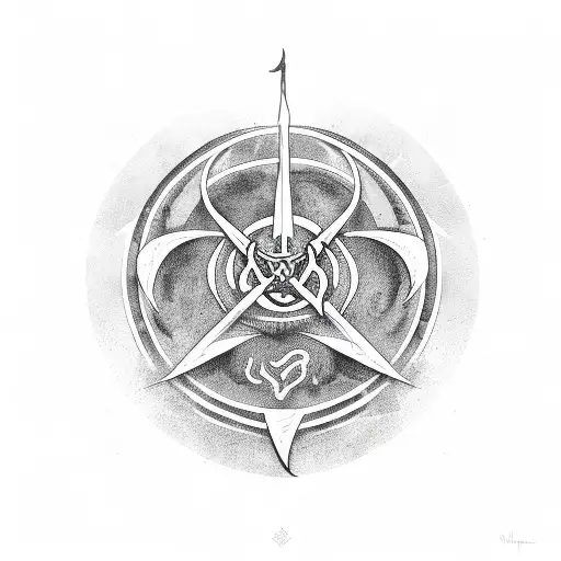 Scythe Of Satan Symbol