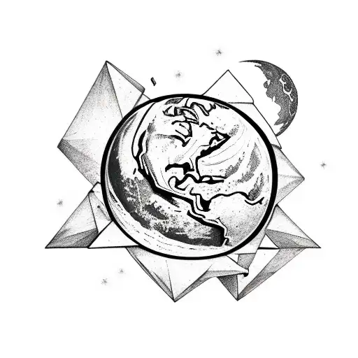 Atlas Holding Up The Moon On His Bacm