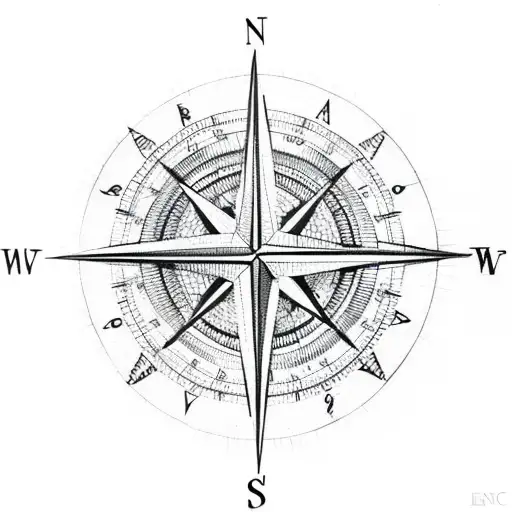 Section Of A Compass