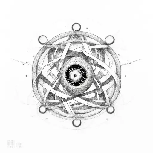 Atom With Infinity Symbol In The Middlw