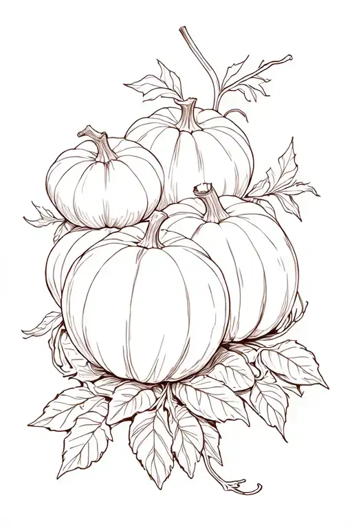 Persephone Pomegranate With Pumpkins