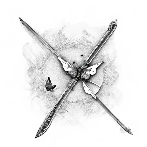 Butterfly With Sword