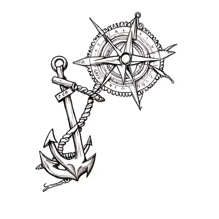 An Anchor And Compass