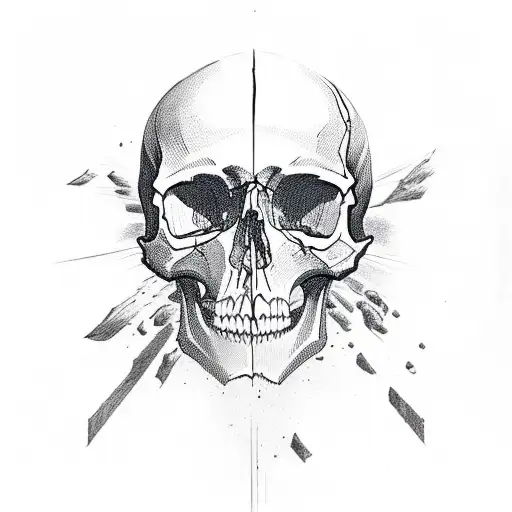 Skull With Scratches