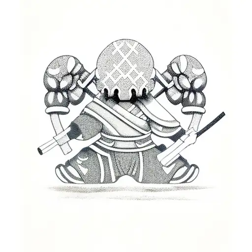 Kaws Figure With Samurai Outfit