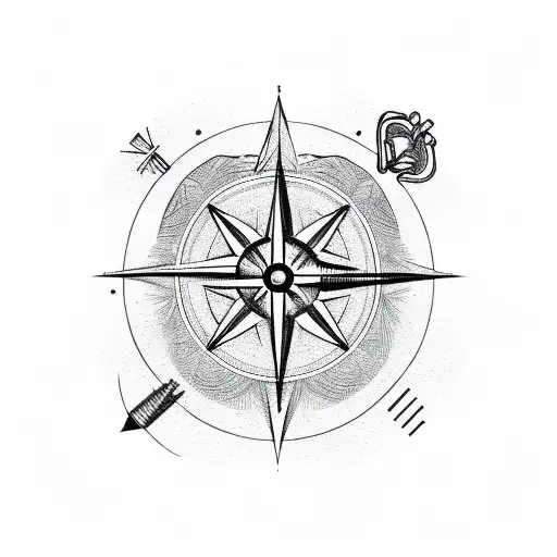 Hiking Mountains Compass