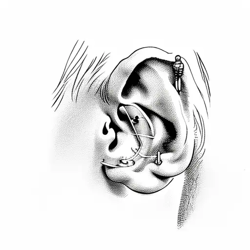 Hearing Aid In Form Of A Semicolon