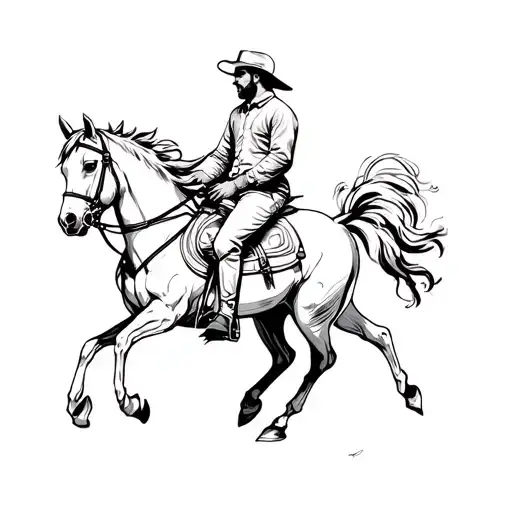 A Man On A Horse