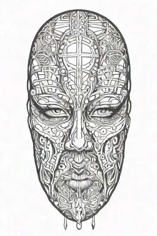 Woman With Long Hair Trapped In Full Face Iron Mask