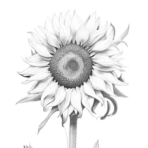 Sunflower Tulip And Larkspur