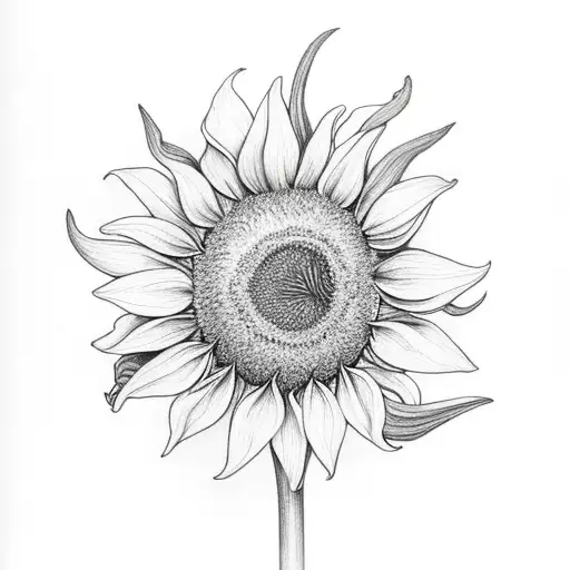 Sunflower With Tulip With Larkspur