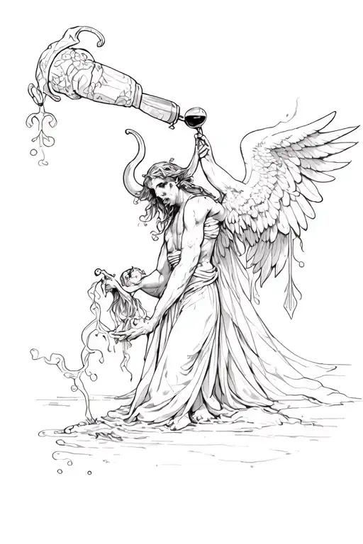 The Devil Who Pours Wine For The Angel