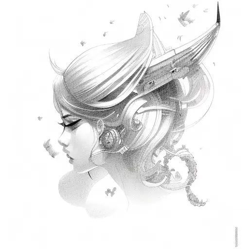 Hair In The Air And Airplane