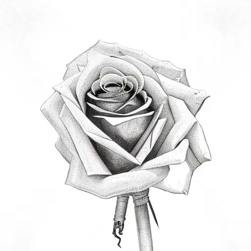 A Bondage-inspired Rose Bouquet With Gun-shaped Stems