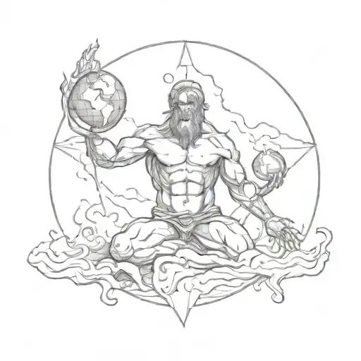 Atlas Holding The World Burning