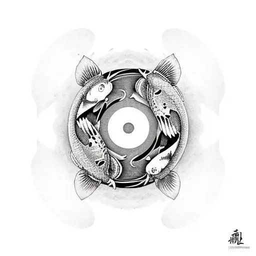 Koi Fish Yin Yang