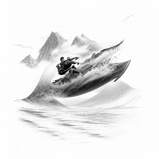 Person Diving Off Cliff Into Water