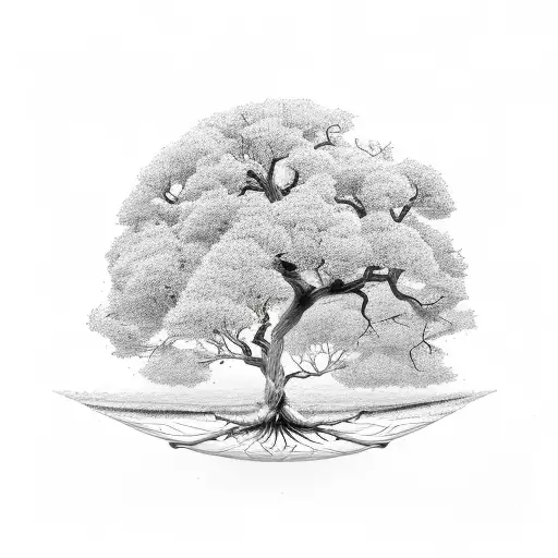 A Tree Growing From A Resilient Heart