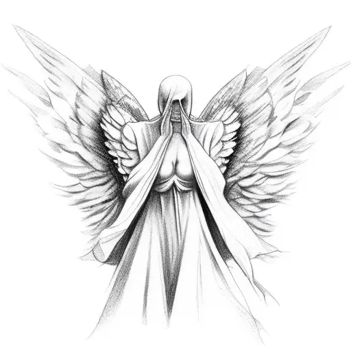 Angel With No Face And No Shirt