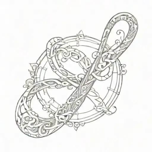 Infinity Symbol With L-r C Letters