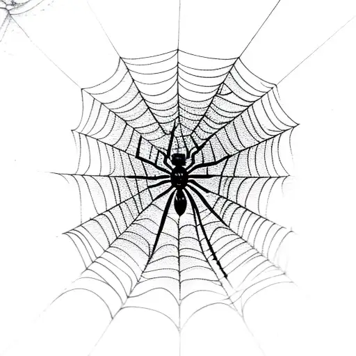 Spider Web With 10 Spiders On It