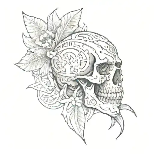 Polynesia With Skull