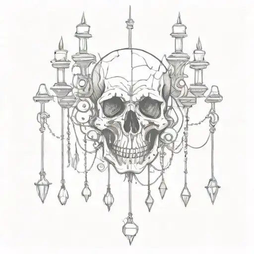 Skull Chandelier