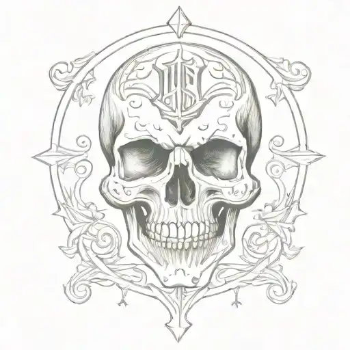 Skull Monogram
