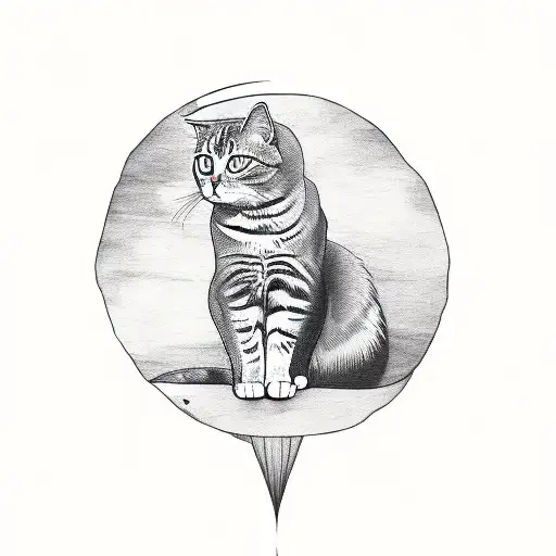 Cat Laying On Top Of The Sun