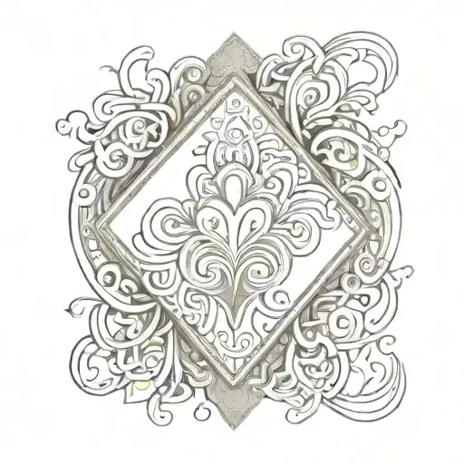 Abstract Design Of The Ace Of Hearts