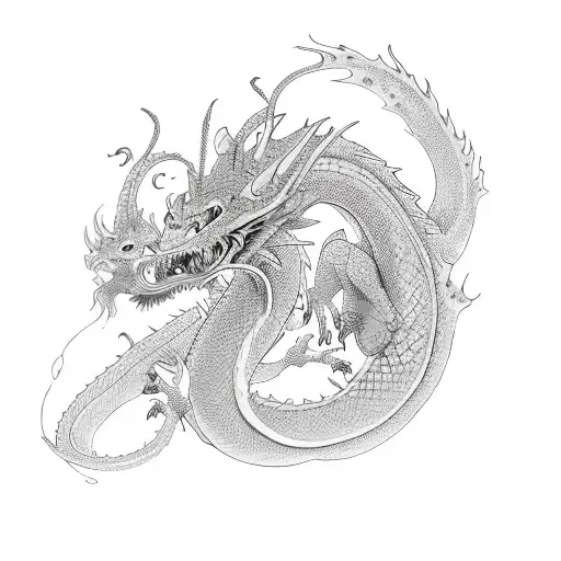 Monk And Dragon Collide Together