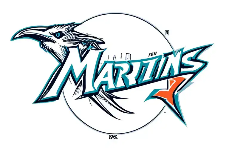 Original Florida Marlins Logo Incorporated