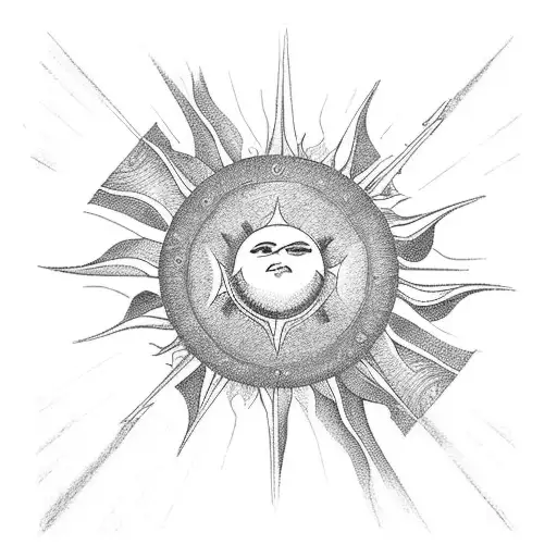 A Tarot Card Deck Forming The Shape Of A Radiant Sun