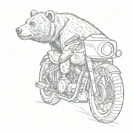 Motorcycle Bear