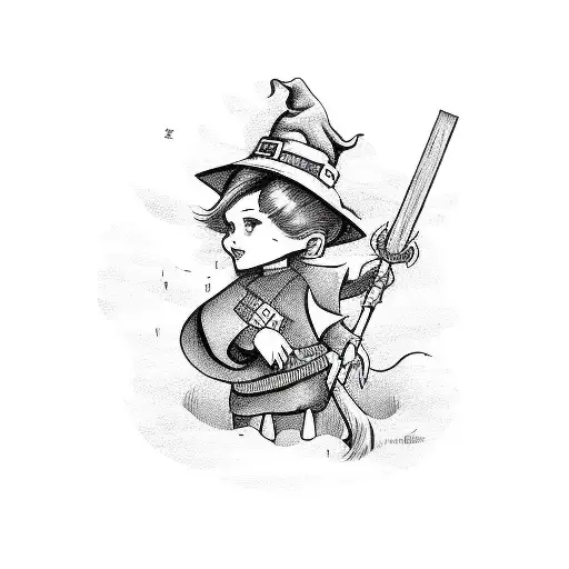 Witch Broomstick With Radio