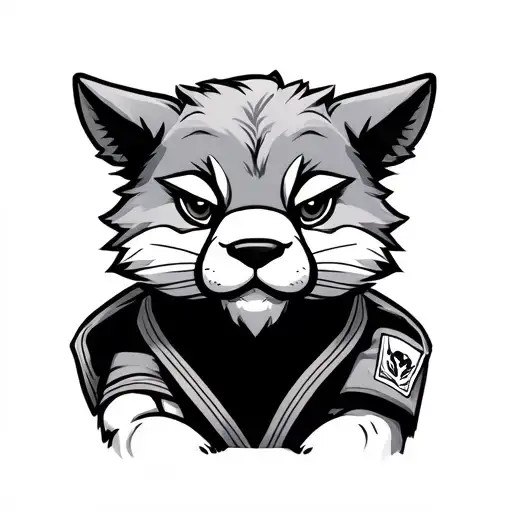 Animal Wearing A Jiu Jitsu Gi