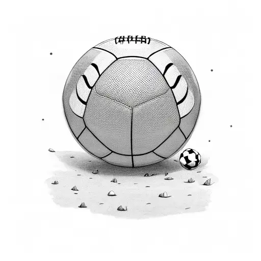 A Child Playing Football Without Details