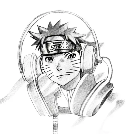 Naruto With Headphones