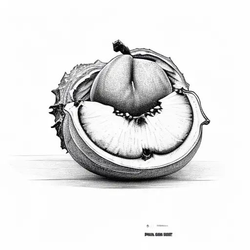 A Peanut Shell Friends With A Peach