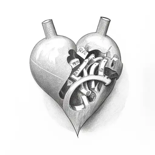 Heart With One Side A Date And The Other Side A Date