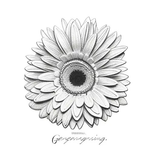 Penguin Holding A Gerbera