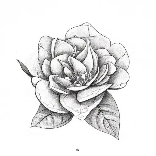 Gardenia With A Four Leaf Clover