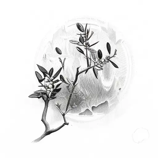 Olive Branch With Bible Verse