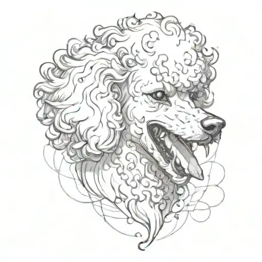 Poodle Dog Fight Teeth