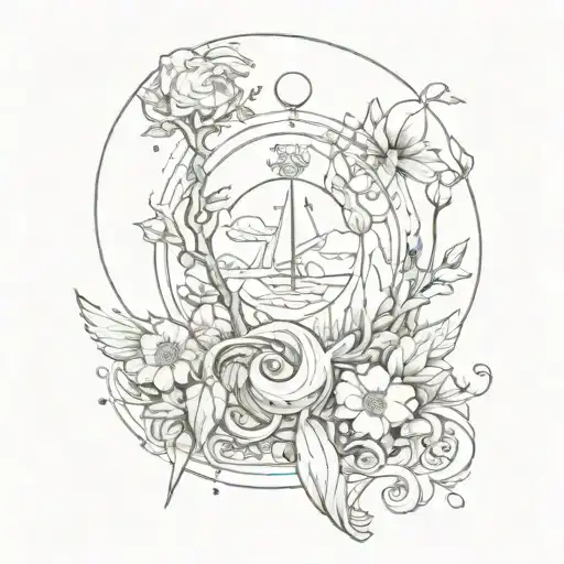 Create A Tattoo Design That Symbolizes The Journey Of Finding Oneself Through Art