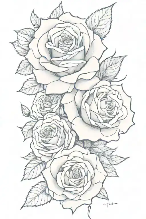 Roses With Names Hidden Within The Design 'Hunter' And 'Hudson'