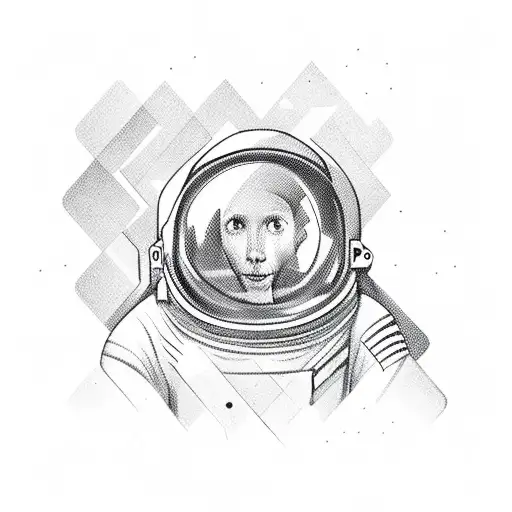 Astronaut Geometry Trippy