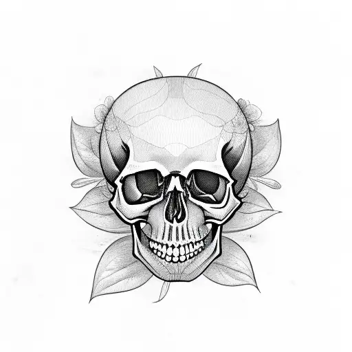 Flower With Skull